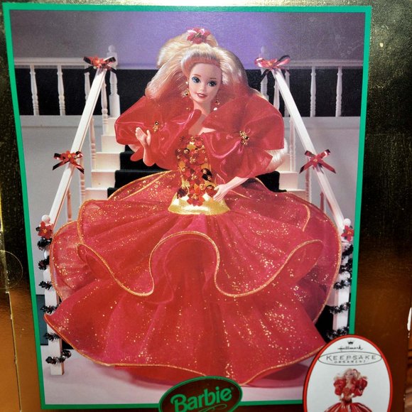 Vintage Collectible 1993 Happy Holidays Special Edition Barbie Doll (NIB) - Picture 5 of 6